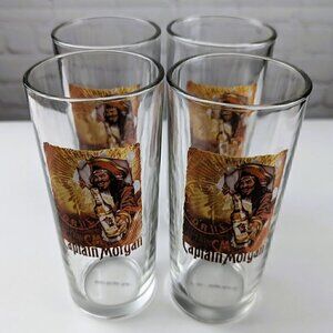 Captain Morgan Rum 4pk Highball Cocktail Glasses
